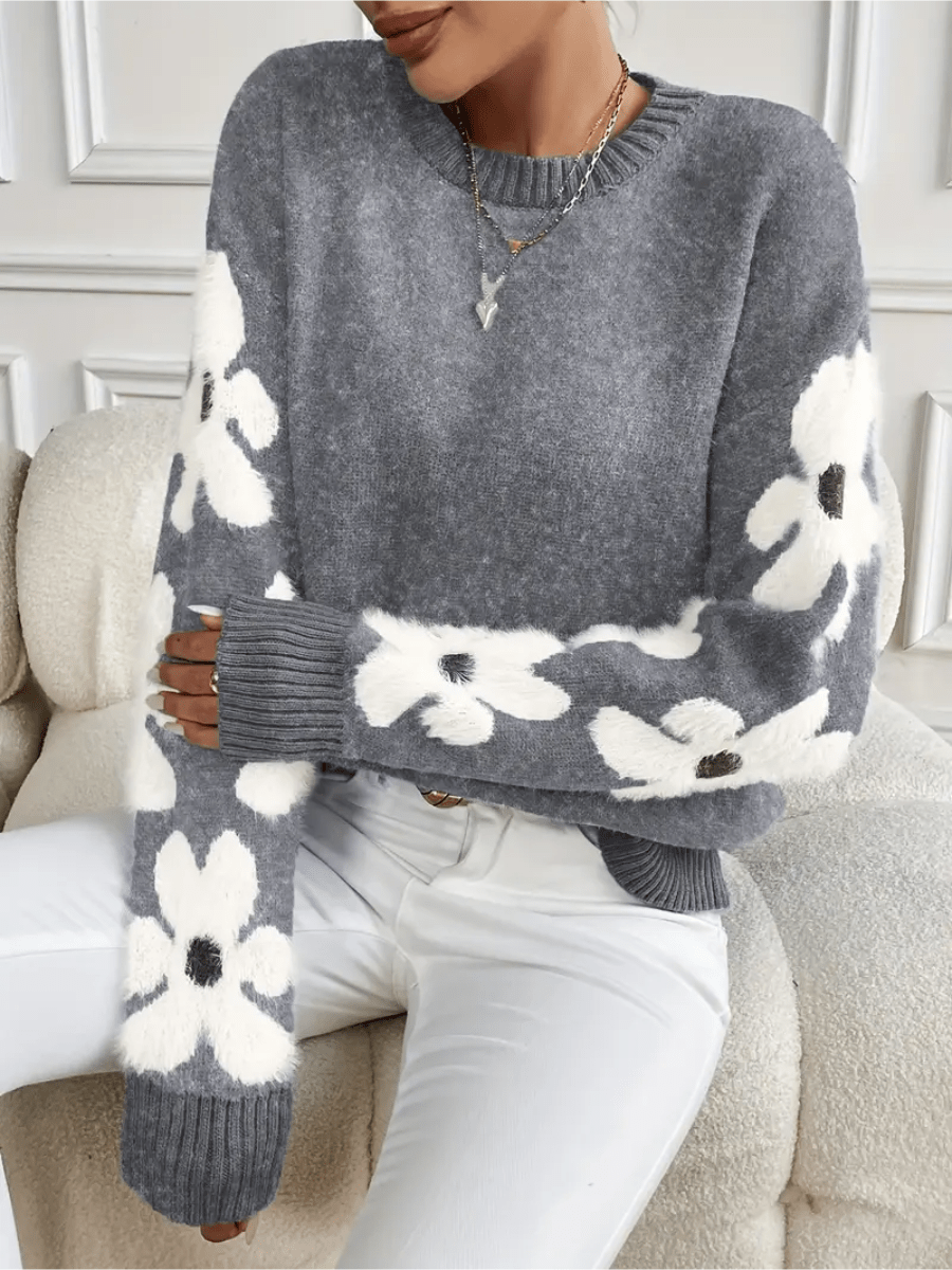 Flora | Elegant and Comfortable Sweater with Floral Print