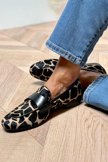 BELMONTE MILANO | ANIMAL PRINT LOAFER WITH ELEGANT DETAIL