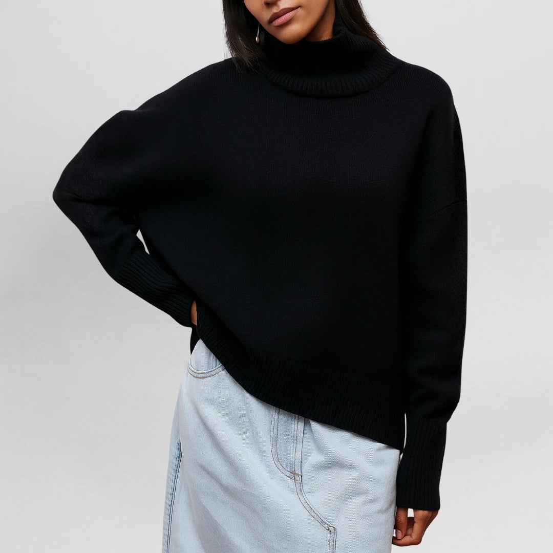 Stefanie™ | Knitted turtleneck sweater