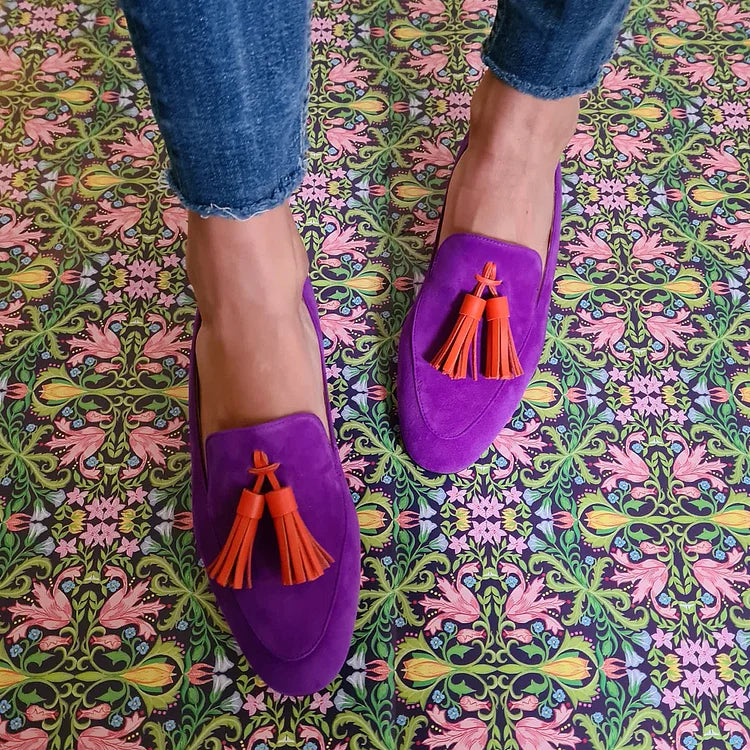 BELMONTE MILANO | PURPLE LOAFER WITH TASSELS