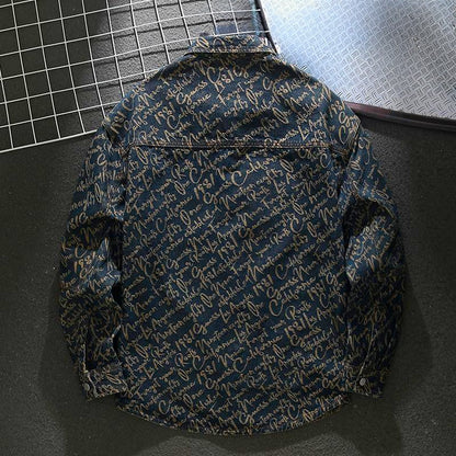 Hans™ Denim jacket with letters