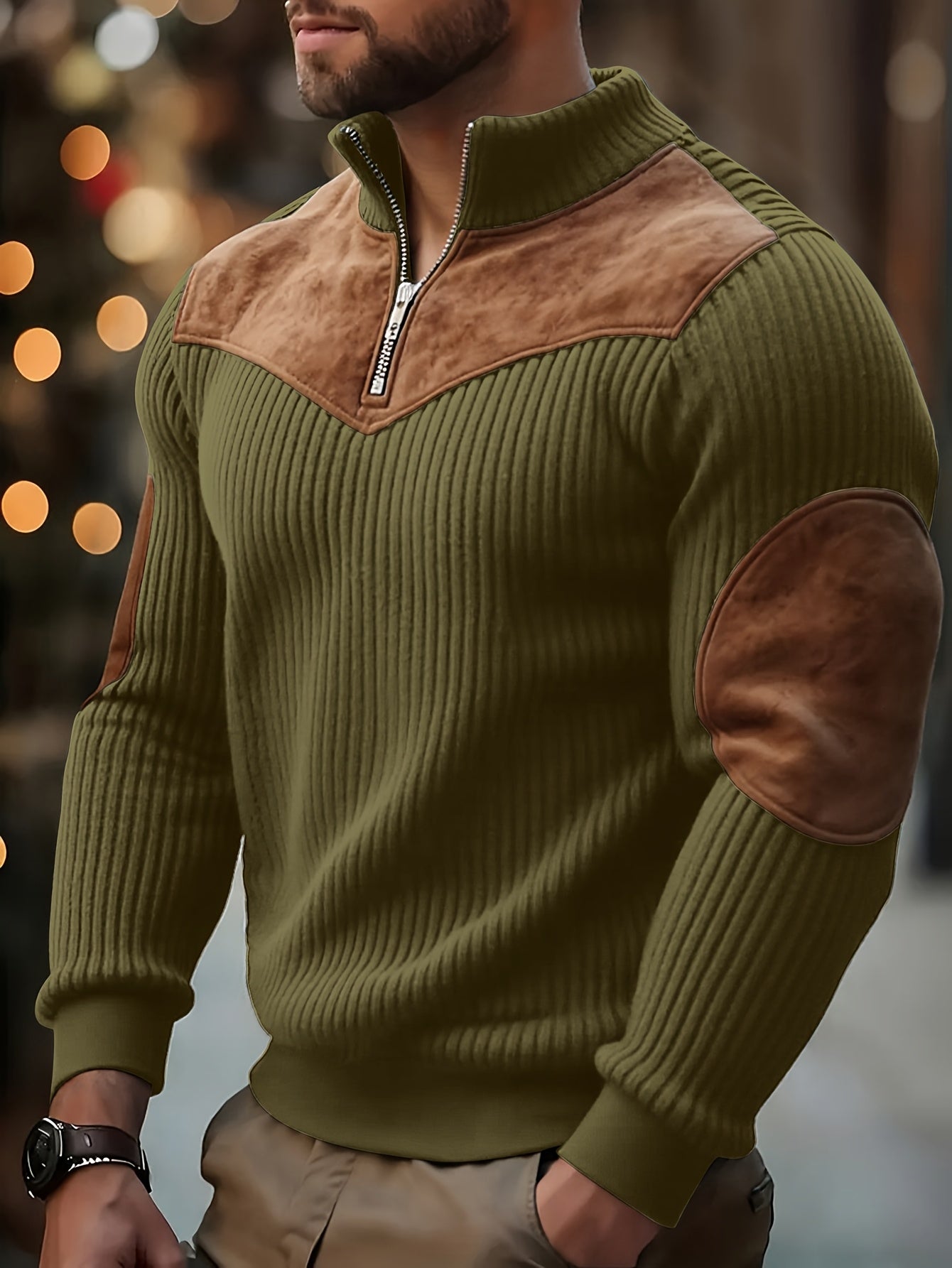 Kortez – Casual Knitted Half-Zip Sweater