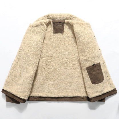 Casual fleece lined jacket