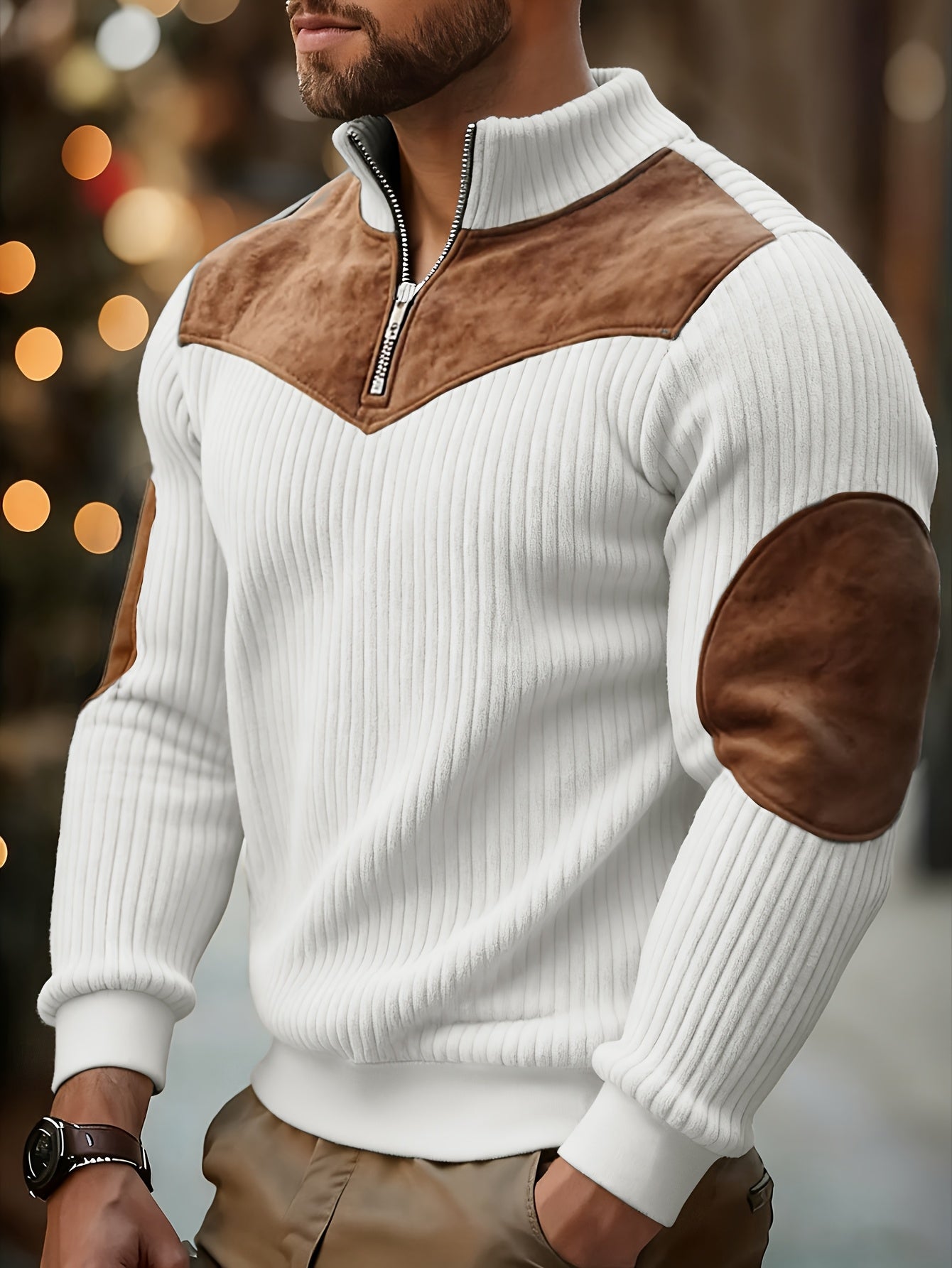 Kortez – Casual Knitted Half-Zip Sweater