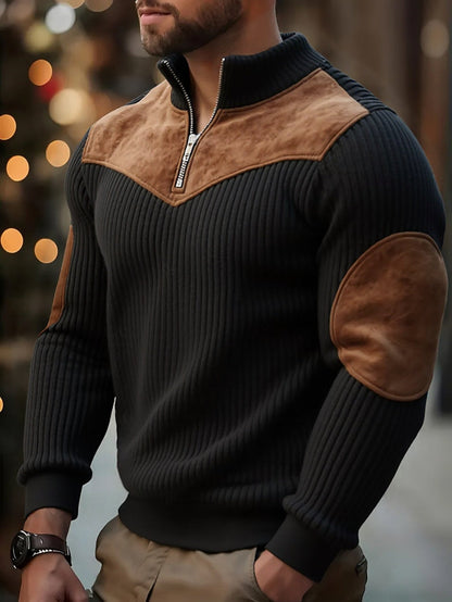 Kortez – Casual Knitted Half-Zip Sweater