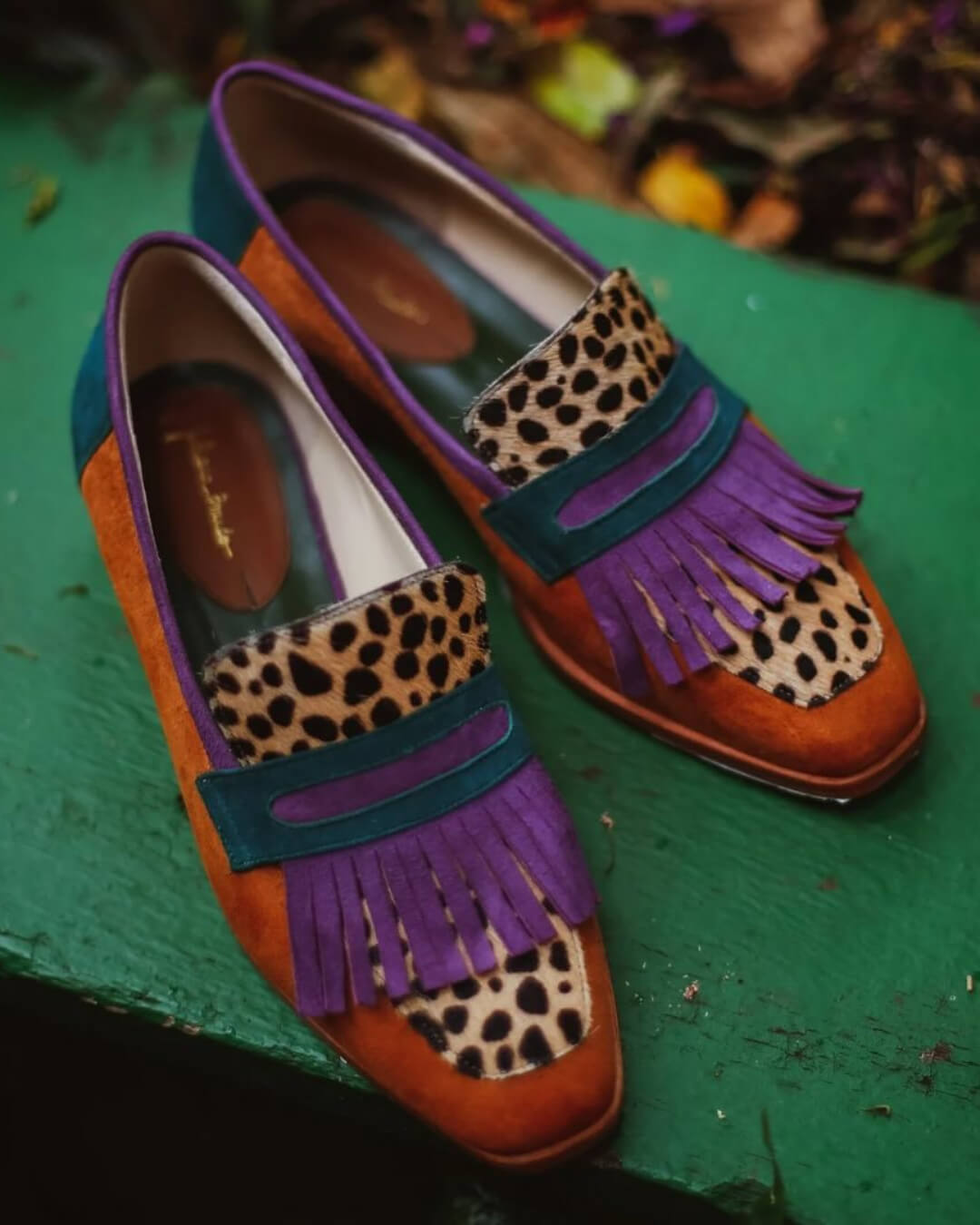 BELMONTE MILANO | FRINGED LOAFERS WITH ANIMAL PRINT