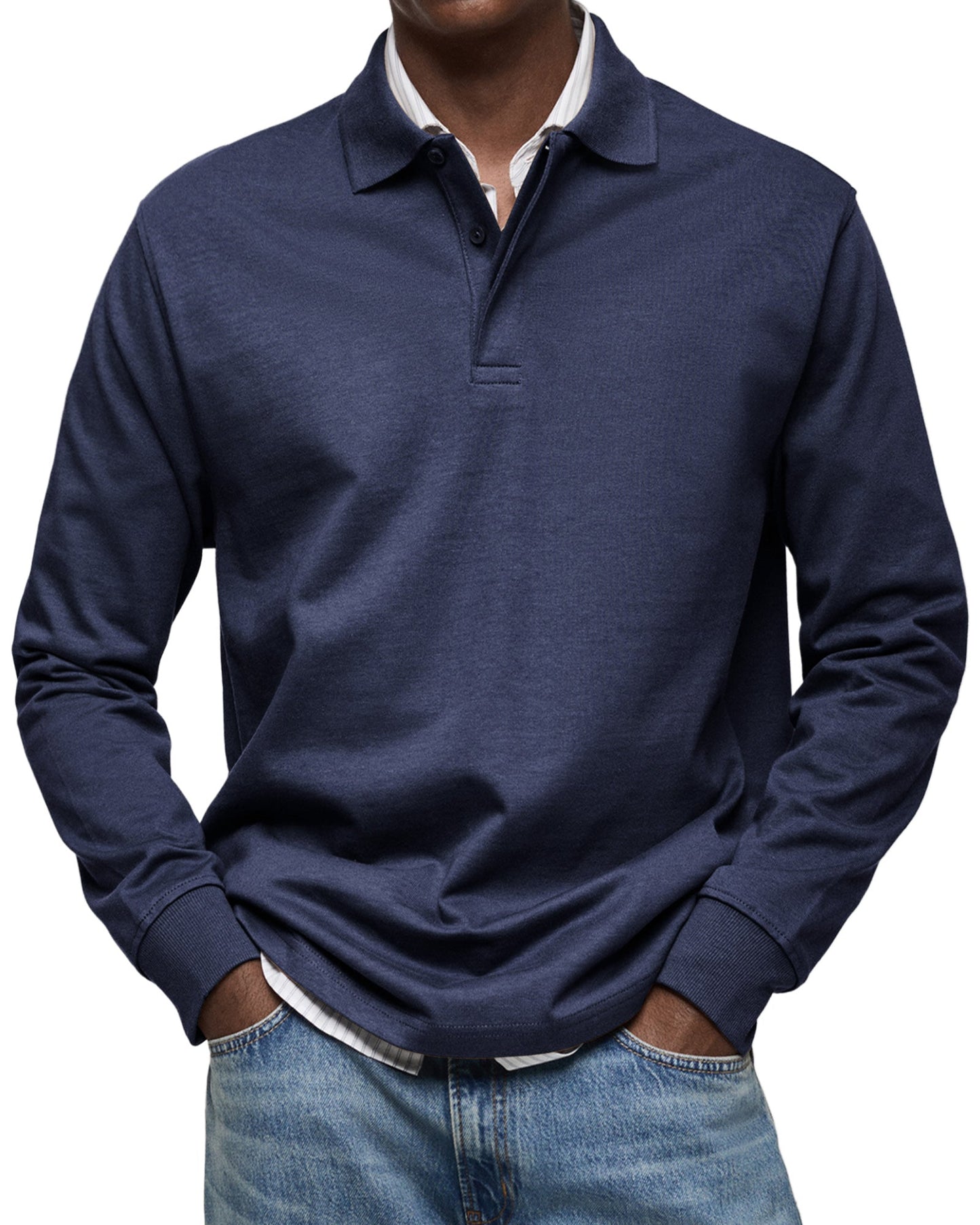 MARCONELLI | LUXURY LONG-SLEEVED POLO