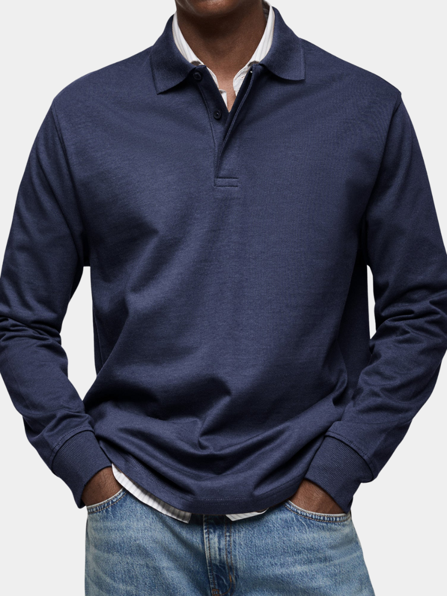 MARCONELLI | LUXURY LONG-SLEEVED POLO