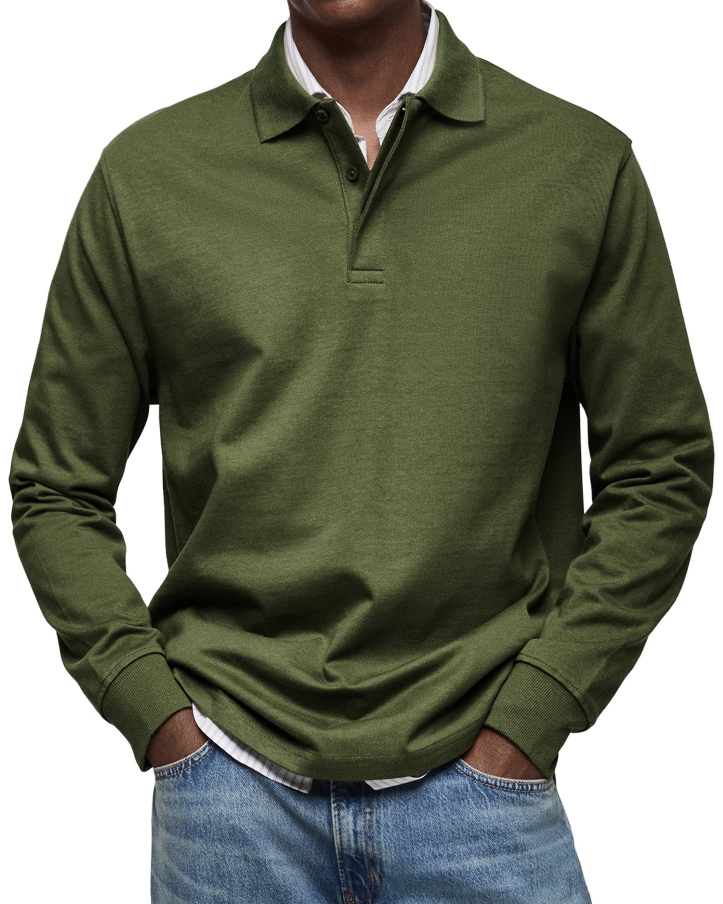 MARCONELLI | LUXURY LONG-SLEEVED POLO