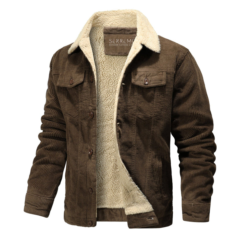 Casual fleece lined jacket