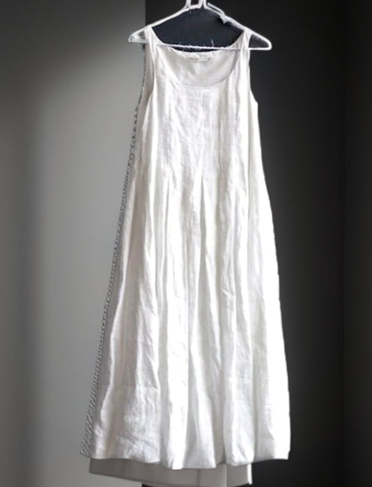 Tilly Vintage Pleated A-Line Maxi Dress