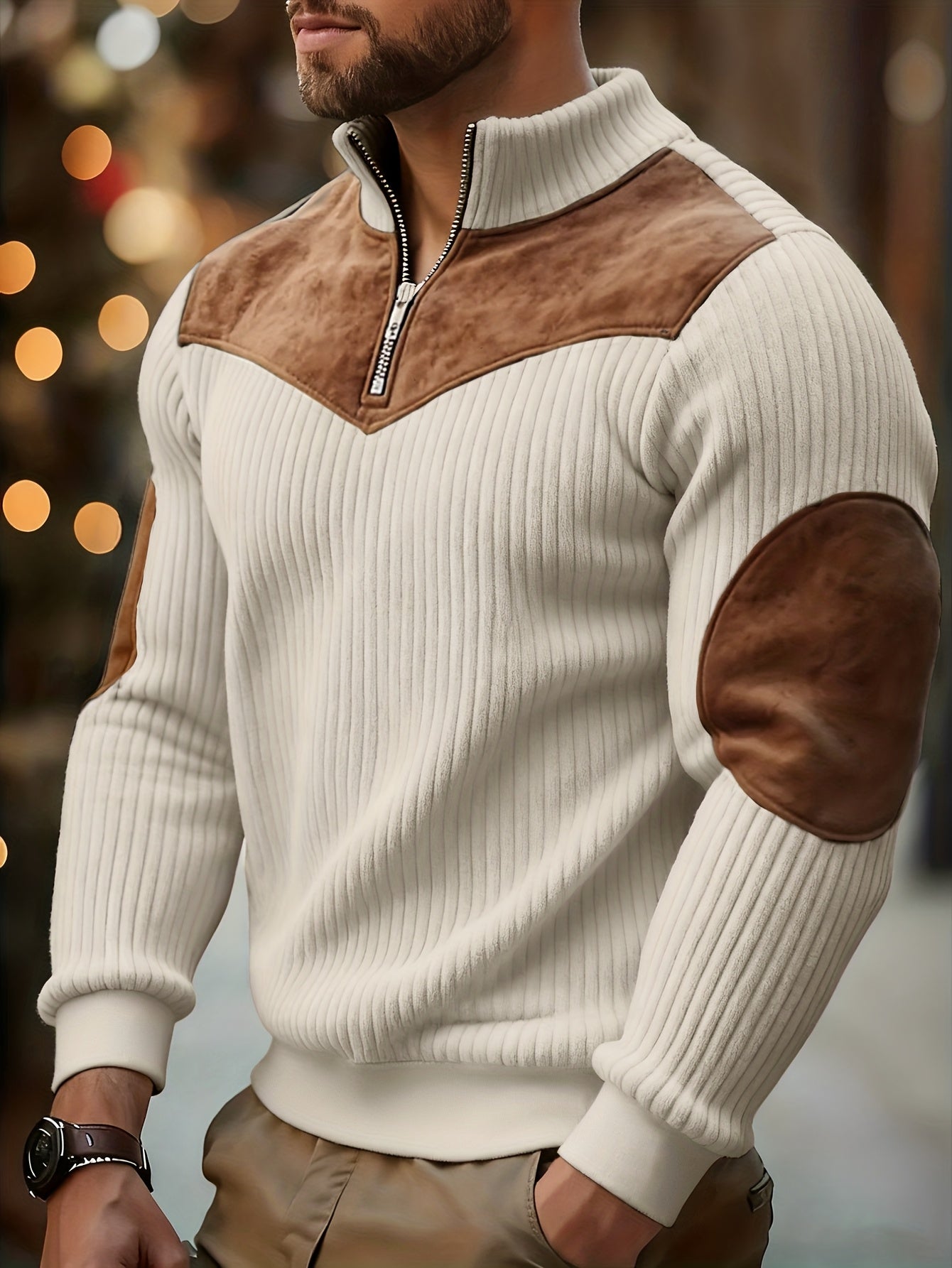 Kortez – Casual Knitted Half-Zip Sweater