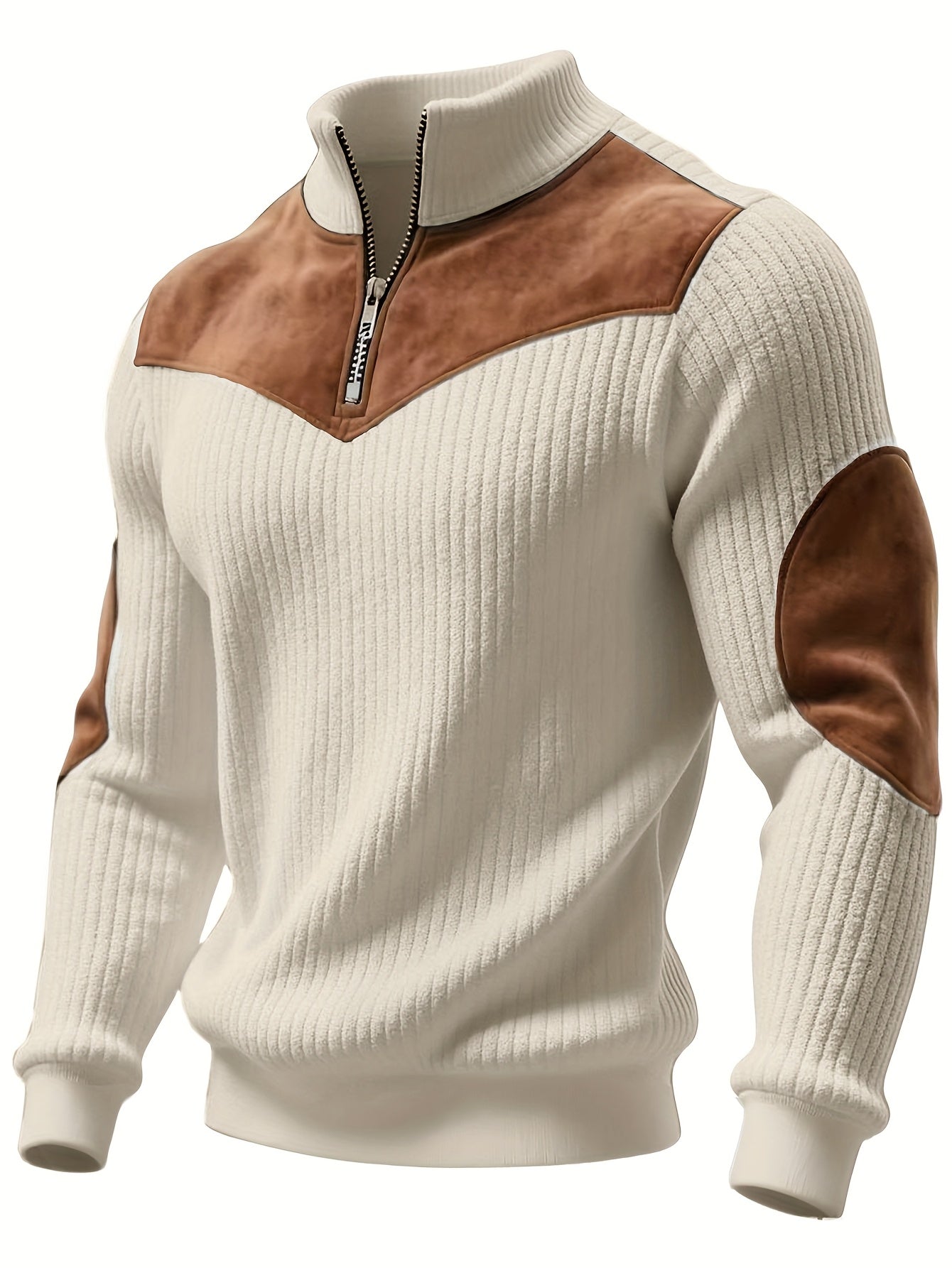 Kortez – Casual Knitted Half-Zip Sweater