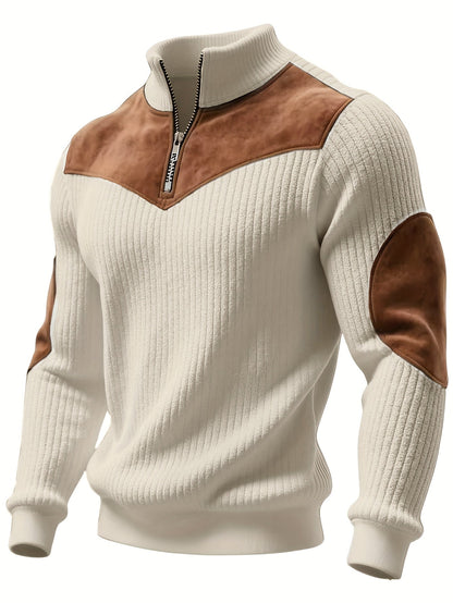 Kortez – Casual Knitted Half-Zip Sweater