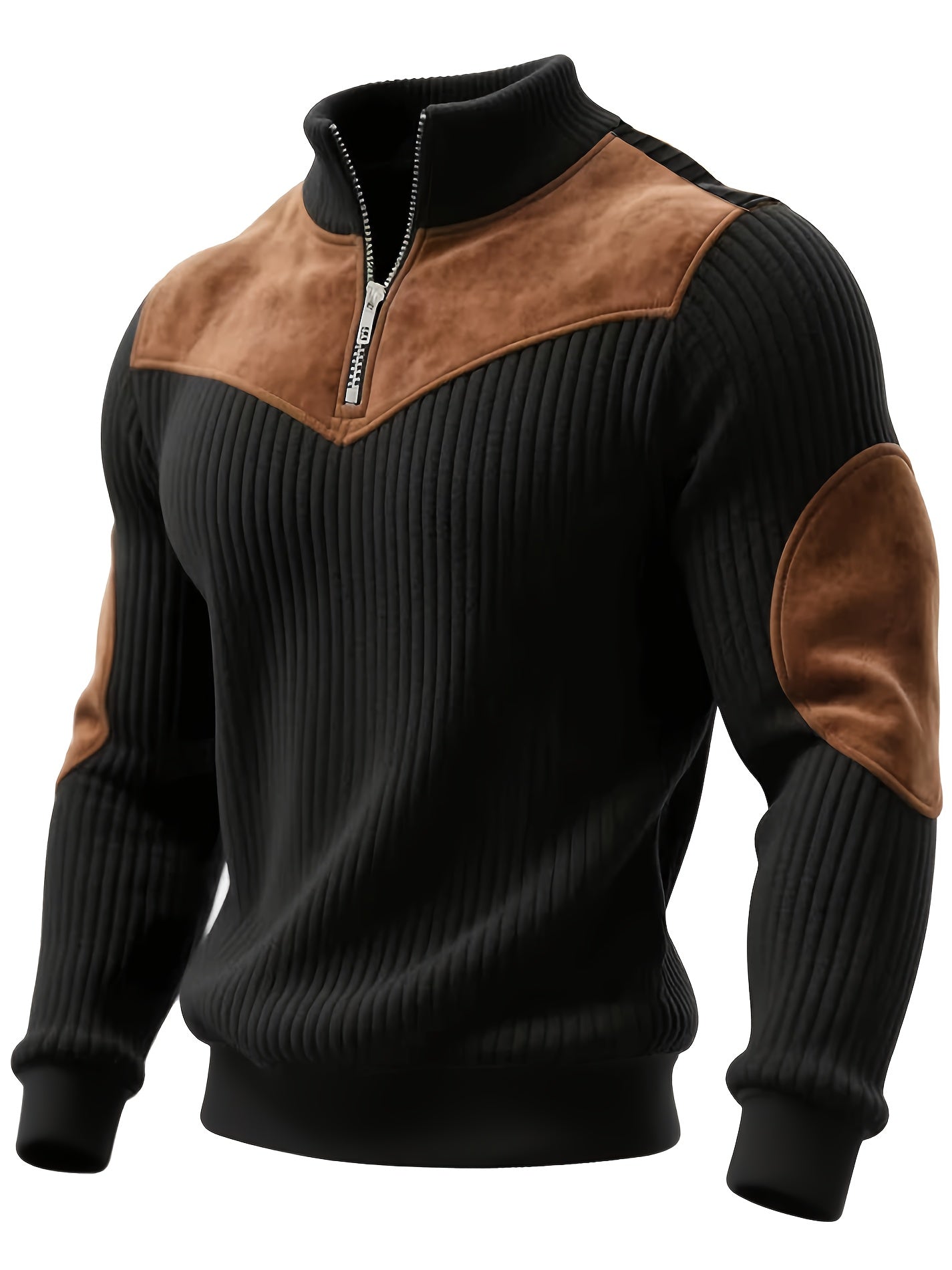 Kortez – Casual Knitted Half-Zip Sweater