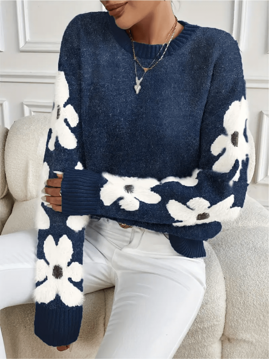 Flora | Elegant and Comfortable Sweater with Floral Print