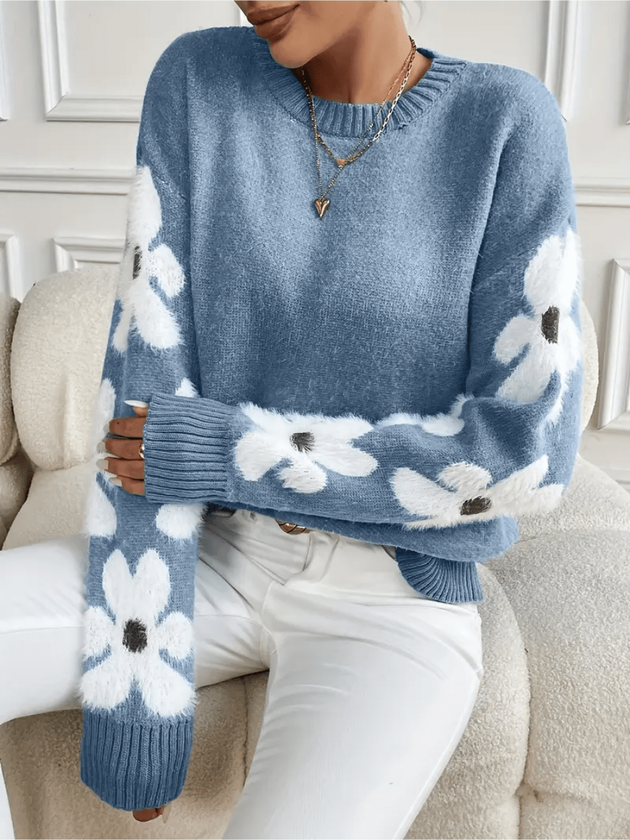 Flora | Elegant and Comfortable Sweater with Floral Print