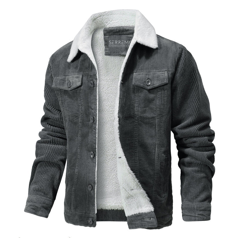 Casual fleece lined jacket