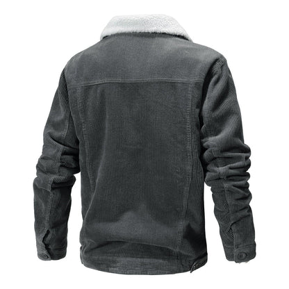 Casual fleece lined jacket