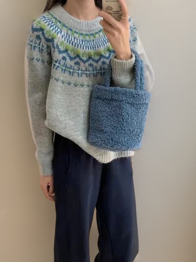 Odette | Fashionable jacquard sweater