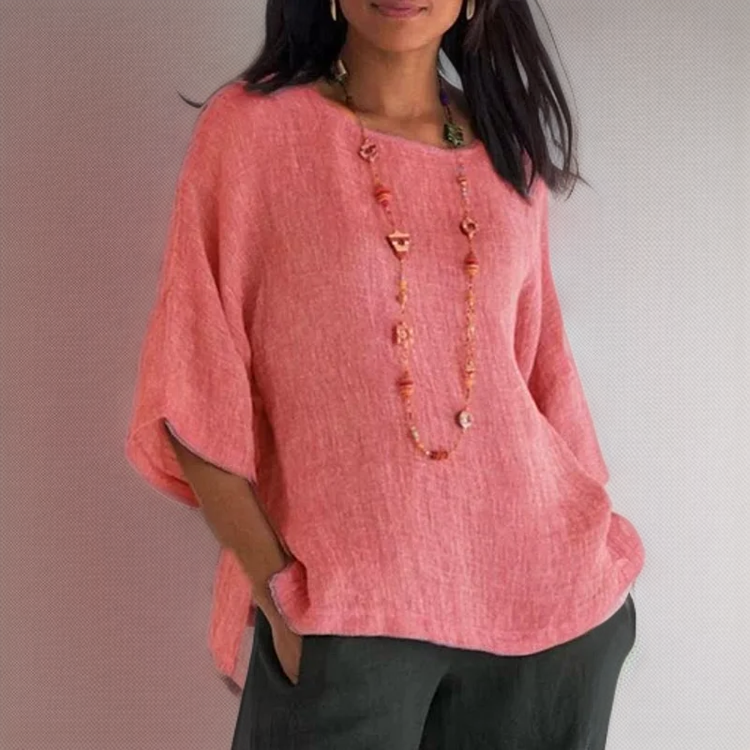 Marian | T-shirt with round neck and 3/4 sleeves