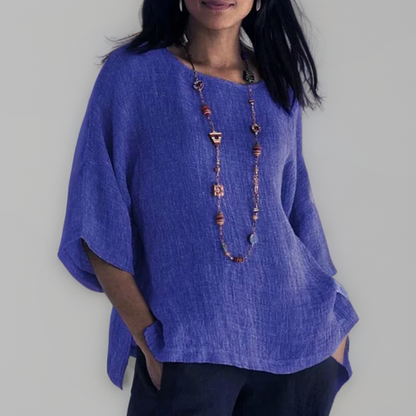 Marian | T-shirt with round neck and 3/4 sleeves