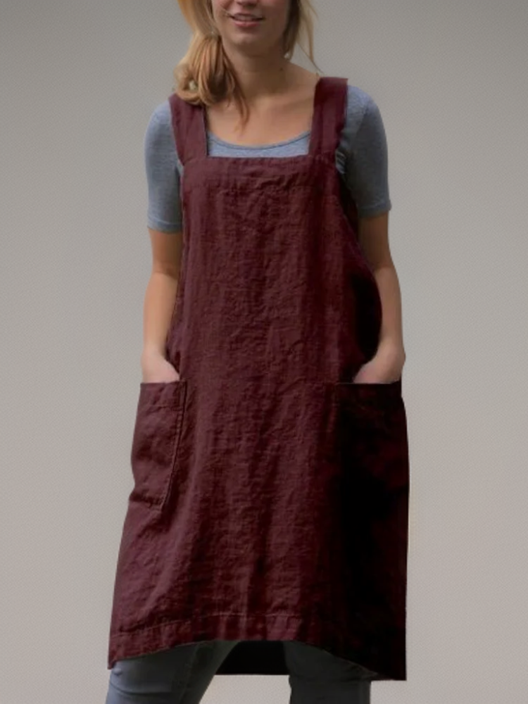 Andi | Single apron with crossed back straps